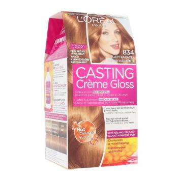 L'Oréal Paris Casting Creme Gloss 48 ml farba do włosów dla kobiet Uszkodzone pudełko 834 Hot Caramel