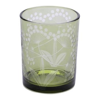 Zielony szklany świecznik Ego Dekor Poppy