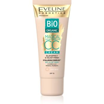 Eveline Cosmetics Magical Colour krem matujący CC dla skóry z niedoskonałościami SPF 15 odcień 01 Light Beige 30 ml