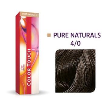 Wella Professionals Color Touch Pure Naturals profesjonalna demi- permanentna farba do włosów z wielowymiarowym efektem 4/0 60 ml