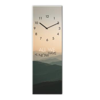 Zegar ścienny Styler Glassclock Mountains, 20x60 cm