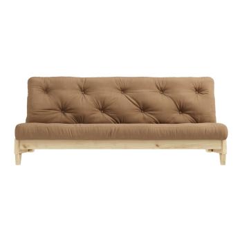 Sofa rozkładana z brązowym pokryciem Karup Design Fresh Natural/Mocca