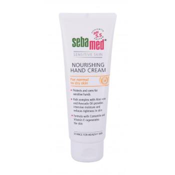 SebaMed Sensitive Skin Nourishing 75 ml krem do rąk dla kobiet Uszkodzone pudełko