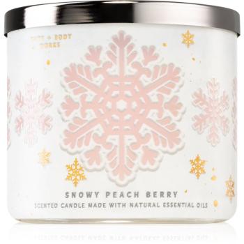 Bath & Body Works Snowy Peach Berry świeczka zapachowa 411 g