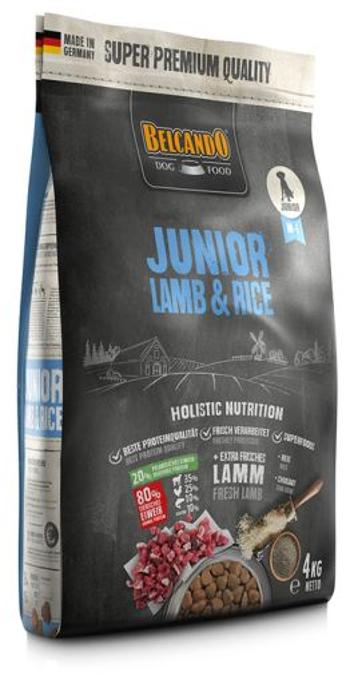 BELCANDO Junior Lamb &amp; Rice M-L 4 kg jagnięcina i ryż - sucha karma dla psów od 4 miesiąca życia, rasy średnie i duże