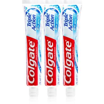Colgate Triple Action White wybielająca pasta do zębów ochrona przed próchnicą i świeży oddech