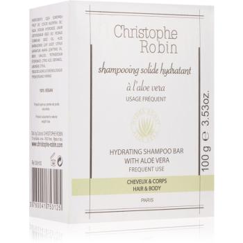 Christophe Robin Hydrating Shampoo Bar with Aloe Vera mydło w kostce do ciała i włosów 100 g