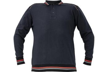 Bluza polo KNOXFIELD antracyt / pomarańczowy S