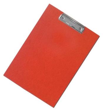 Blok do pisania A4 jednopłytkowy laminowany czerwony