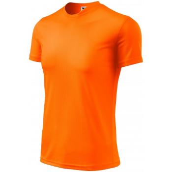 Koszulka sportowa dla dzieci, neonowy pomarańczowy, 158cm / 12lat