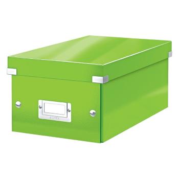 Zielone pudełko do przechowywania z pokrywką Click&Store – Leitz