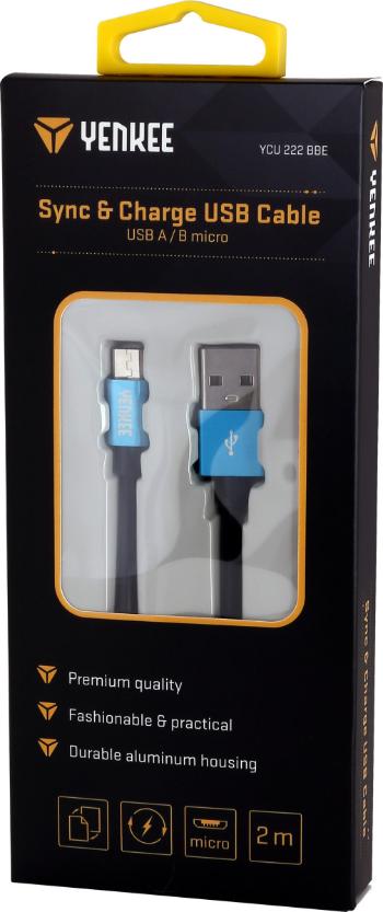 Kabel USB do synchronizacji i ładowania 2m - niebieski - Rozmiar 2 m