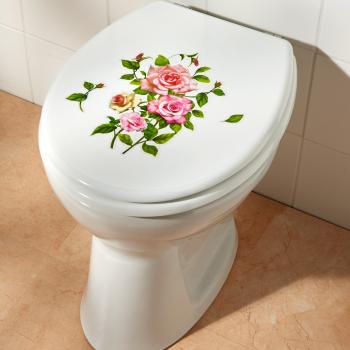 Naklejka na toaletę Róże - Rozmiar 2 szt.