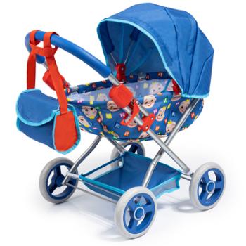 bayer Design Przytulny wózek dla lalek Cocomelon, niebieski