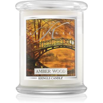 Kringle Candle Amber Wood świeczka zapachowa 411 g