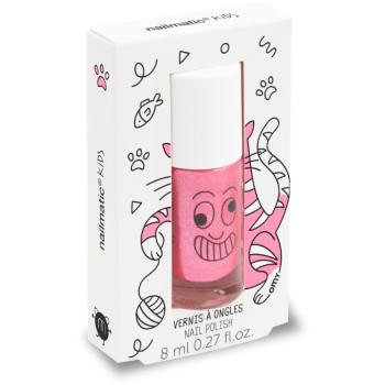 Nailmatic Kids lakier do paznokci dla dzieci odcień Kitty - candy pink glitter 8 ml