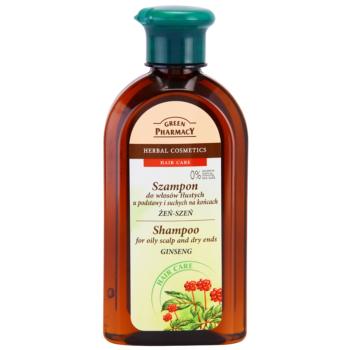 Green Pharmacy Hair Care Ginseng szampon do przetluszczającej się skóry głowy i suchych końcówek 350 ml