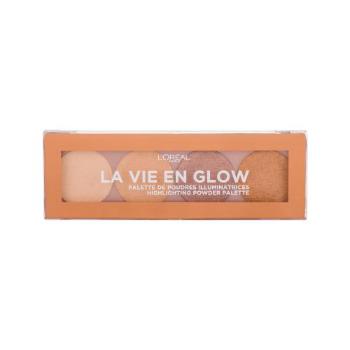 L'Oréal Paris Wake Up & Glow La Vie En Glow 5 g rozświetlacz dla kobiet 001 Warm Glow