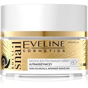 Eveline Cosmetics Royal Snail krem intensywnie odżywiający na głębokie zmarszczki 80+ 50 ml