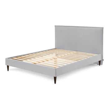 Szare łóżko dwuosobowe Bobochic Paris Sary Dark, 180x200 cm