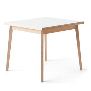 Rozkładany stół z białym blatem Hammel Single, 90x90 cm