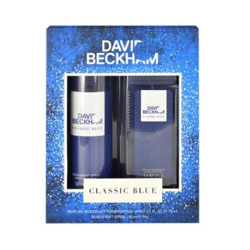 David Beckham Classic Blue zestaw 75ml Deodorant + 150ml Deodorant dla mężczyzn Uszkodzone pudełko