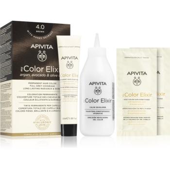 Apivita My Color Elixir farba do włosów bez amoniaku odcień 4.0 Brown