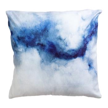 Niebiesko–biała poduszka dekoracyjna 45x45 cm Abstract – JAHU collections