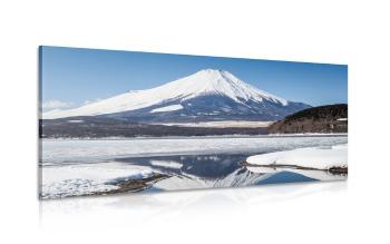 Obraz ośnieżona góra Fuji - 100x50
