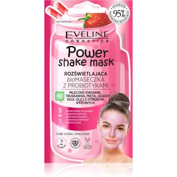 Eveline Cosmetics Power Shake maseczka nawilżająca i rozświetlająca z probiotykami 10 ml