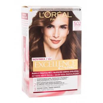 L'Oréal Paris Excellence Creme Triple Protection 48 ml farba do włosów dla kobiet Uszkodzone pudełko 5,02 Light Brown