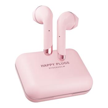 Różowe słuchawki bezprzewodowe Happy Plugs Air 1 Plus