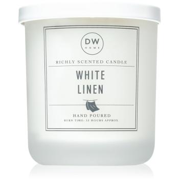 DW Home Signature White Linen świeczka zapachowa 264 g