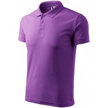 Męska luźna koszulka polo, purpurowy, 2XL