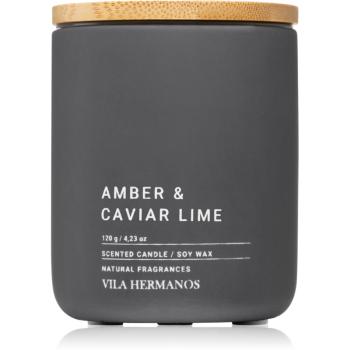Vila Hermanos Concrete Amber & Caviar Lime świeczka zapachowa 120 g