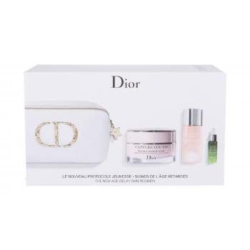 Christian Dior Capture Youth Age-Delay Advanced Creme zestaw Krem na dzień 50 ml + Tonik 50 ml + Serum do twarzy 7 ml + Kosmetyczka dla kobiet