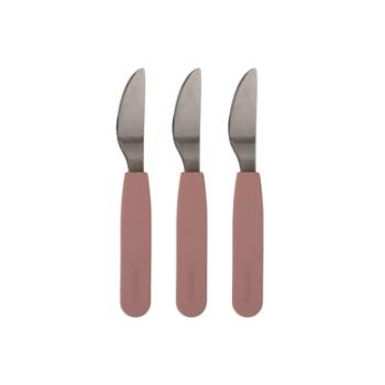 Filibabba Nóż silikonowy 3-Pack - Rose