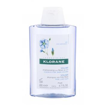 Klorane Organic Flax Volume 200 ml szampon do włosów dla kobiet Uszkodzone pudełko