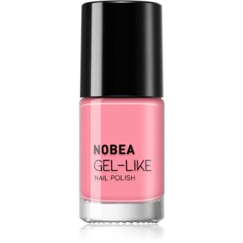 NOBEA Day-to-Day Gel-like Nail Polish lakier do paznokci z żelowym efektem odcień Pink rosé #N02 6 ml