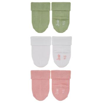 Sterntaler First Baby Socks 3-Pack Bamboo Pale Pink