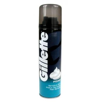 Gillette Shave Foam Sensitive 300 ml pianka do golenia dla mężczyzn uszkodzony flakon