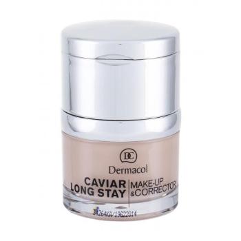 Dermacol Caviar Long Stay Make-Up & Corrector 30 ml podkład dla kobiet 1 Pale