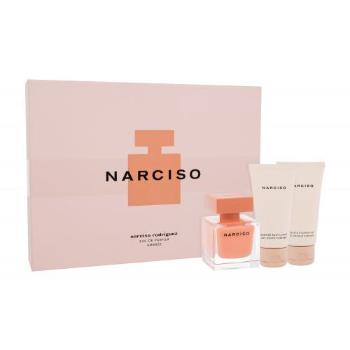 Narciso Rodriguez Narciso Ambrée zestaw Edp50 ml + Żel pod prysznic 50 ml + Mleczko do ciała 50 ml dla kobiet