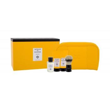 Acqua di Parma Collezione Barbiere zestaw woda kolońska 20 ml + krem do golenia 40 ml + balsam po goleniu 40 ml + pędel do golenia 1 szt + kosmetyczka