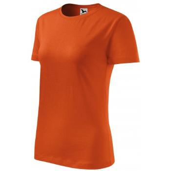 Klasyczna koszulka damska, pomarańczowy, XS