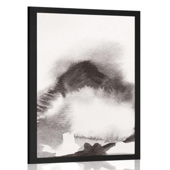 Plakat Japońska góra - 30x45 black
