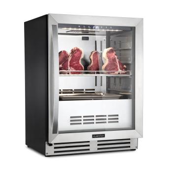 Klarstein Steakhouse Pro, szafa do sezonowania mięsa, 1 strefa, 98 litrów, 1 - 25 °C, panel dotykowy, stal nierdzewna