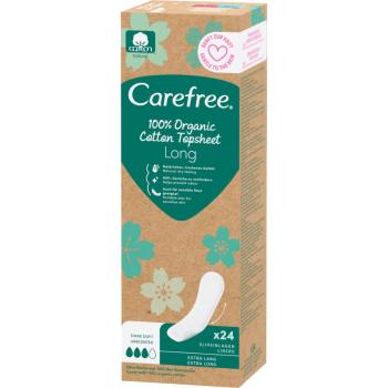 Carefree Organic Cotton Long wkładki żelowe 24 szt.