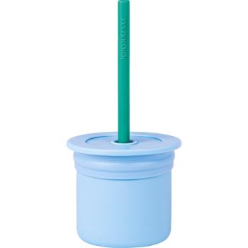 Minikoioi Sip+Snack Set zestaw naczyń dla dzieci Blue / Green