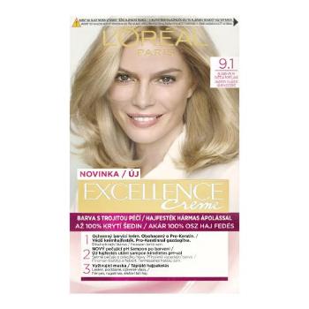 L'Oréal Paris Excellence Creme Triple Protection 48 ml farba do włosów dla kobiet 9,1 Natural Light Ash Blonde